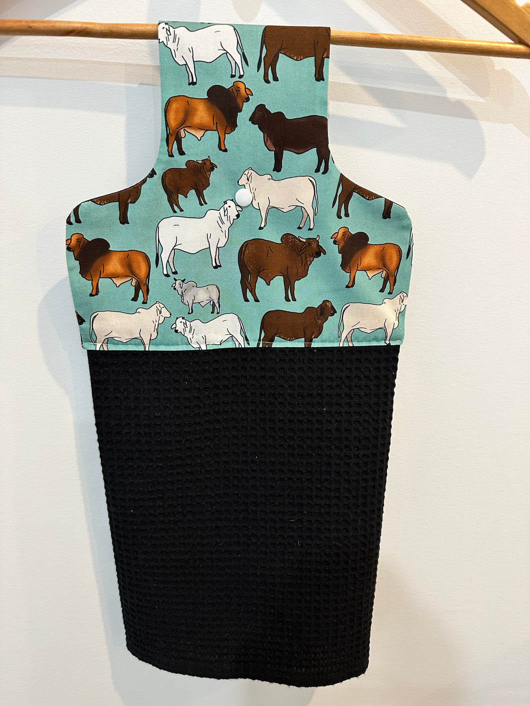 Hanging Tea Towel - Teal Brahman