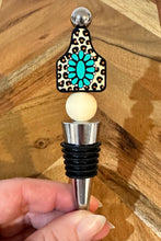 Load image into Gallery viewer, Beaded Cheese Knife &amp; Wine Stopper Set - Design 8
