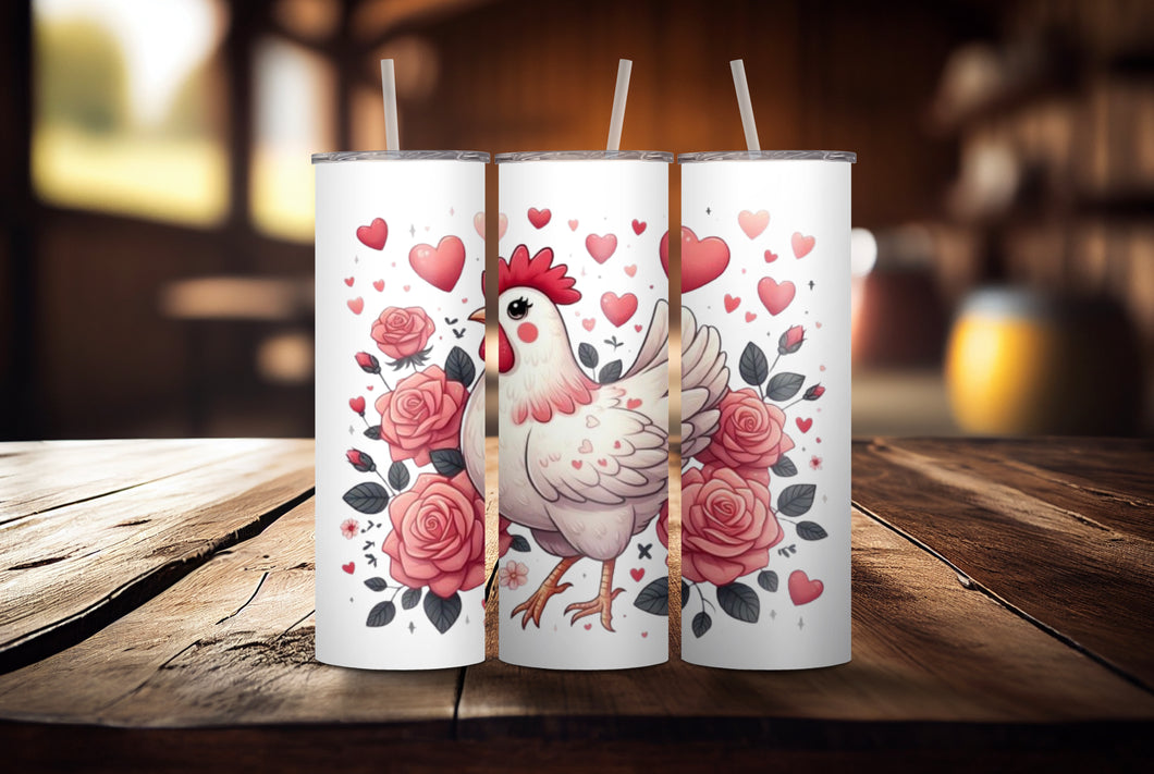 Valentine Chook Tumbler