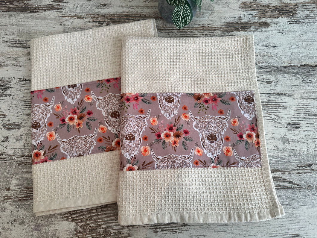 Tea Towel Set - Floral Highland