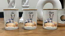 Load image into Gallery viewer, Country Storage Canisters - Blue Cattle Dog Collection
