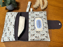 Load image into Gallery viewer, Nappy Wallet - Gingham Cows
