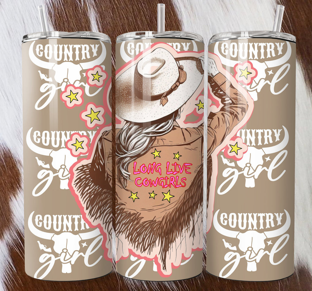 20oz Tumbler - Long Live Cowgirls
