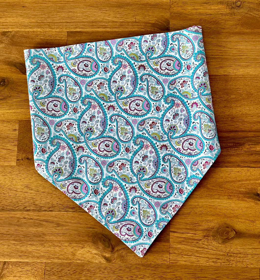 Neck Scarf - Blue Paisley