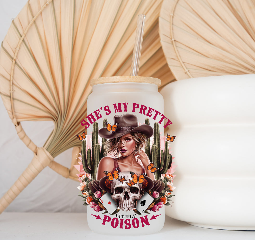 Glass Coffee Cup - Pretty Little Poison