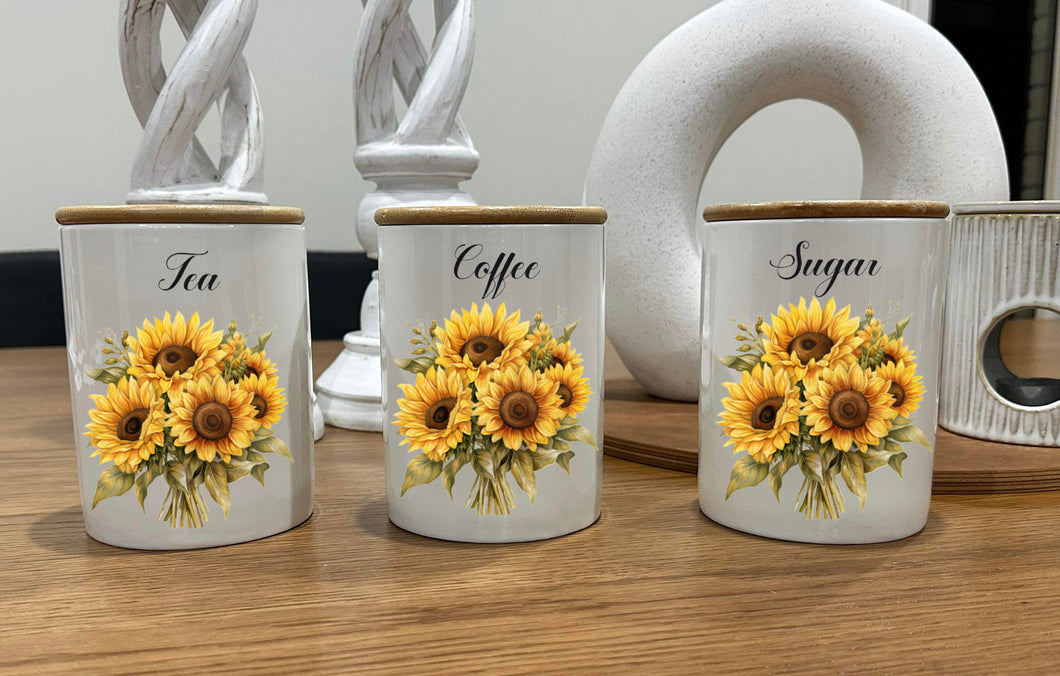 Country Storage Canisters - Sunflower Collection