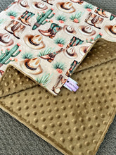 Load image into Gallery viewer, PRE-ORDER Minky Blanket - Cactus Cowgirl
