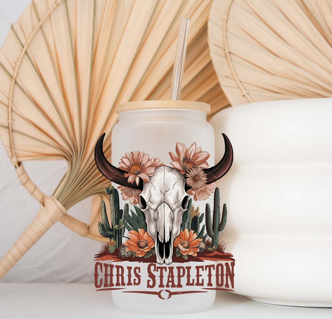 Glass Coffee Cup - Chris Stapleton