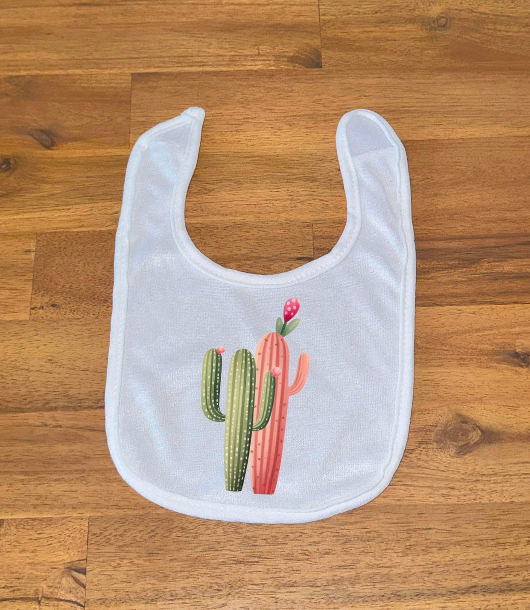 Printed Bib - Pretty Cactus