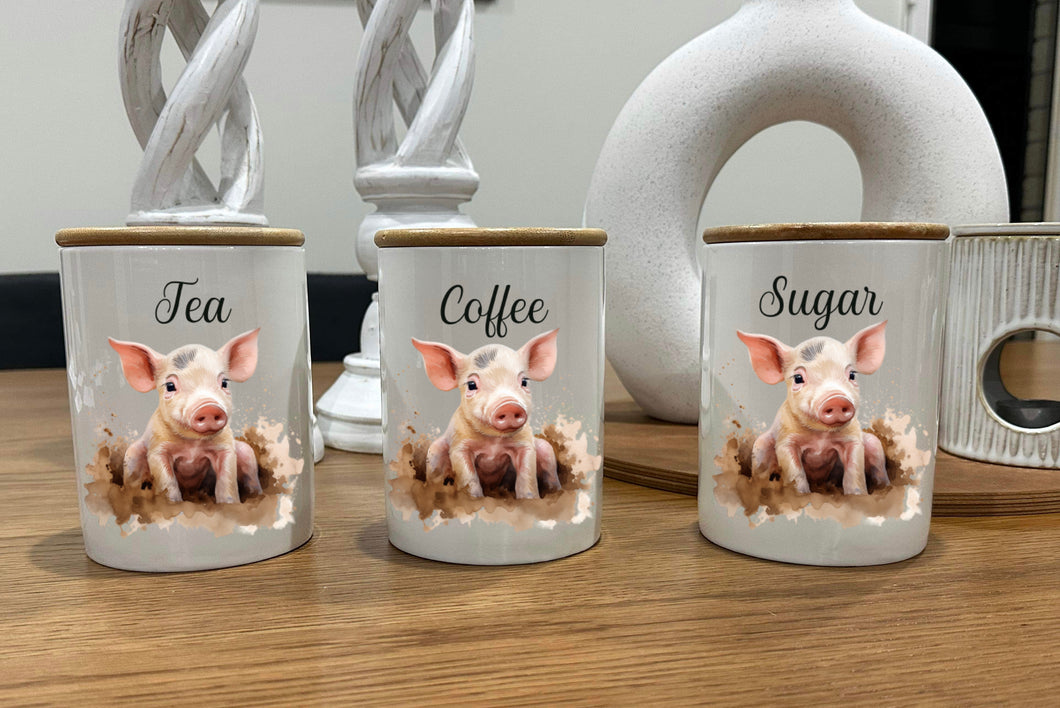 Country Storage Canisters - Muddy Pig Collection