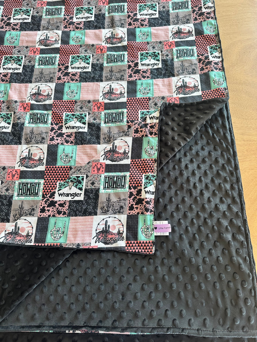 PRE-ORDER Minky Blanket - Wrangler