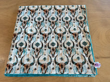 Load image into Gallery viewer, PRE-ORDER Minky Blanket - Turquoise Skull
