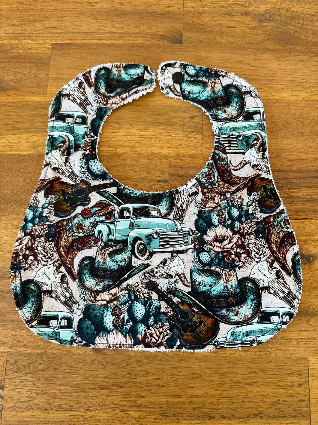 Feeding Bib - Western Turquoise