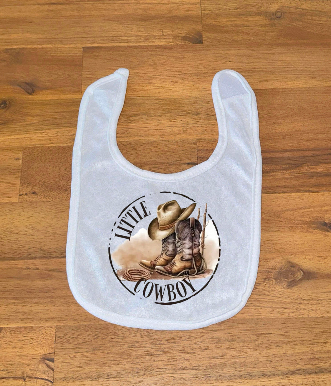 Printed Bib - Little Cowboy