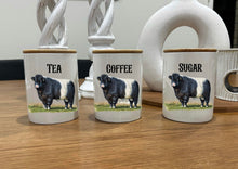 Load image into Gallery viewer, Country Storage Canisters - Belted Galloway Collection
