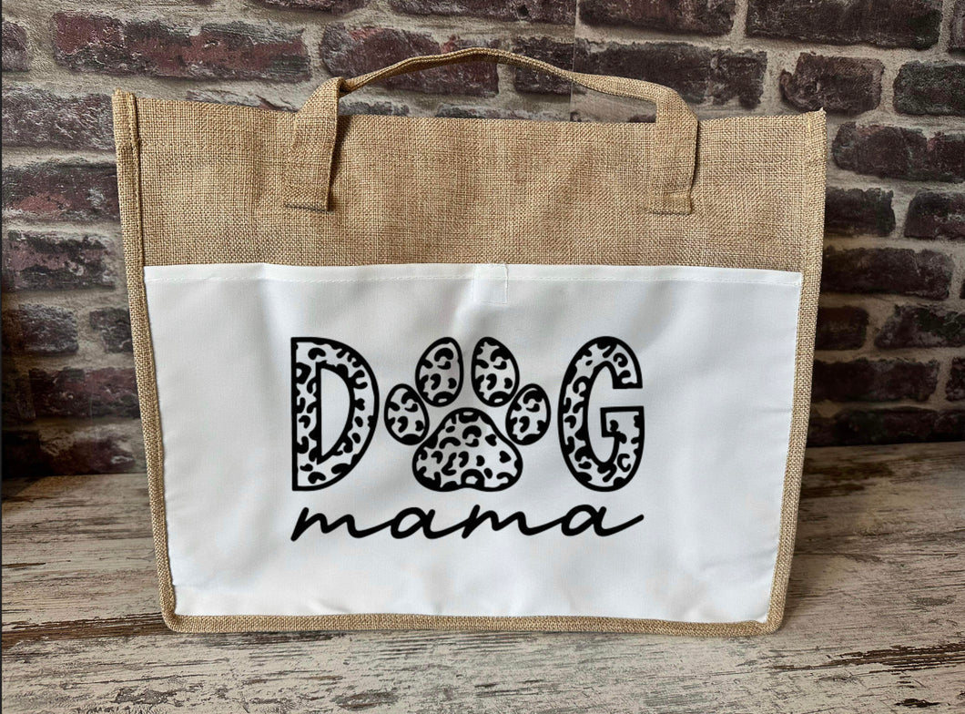 Large Canvas Tote Bag - Dog Mama