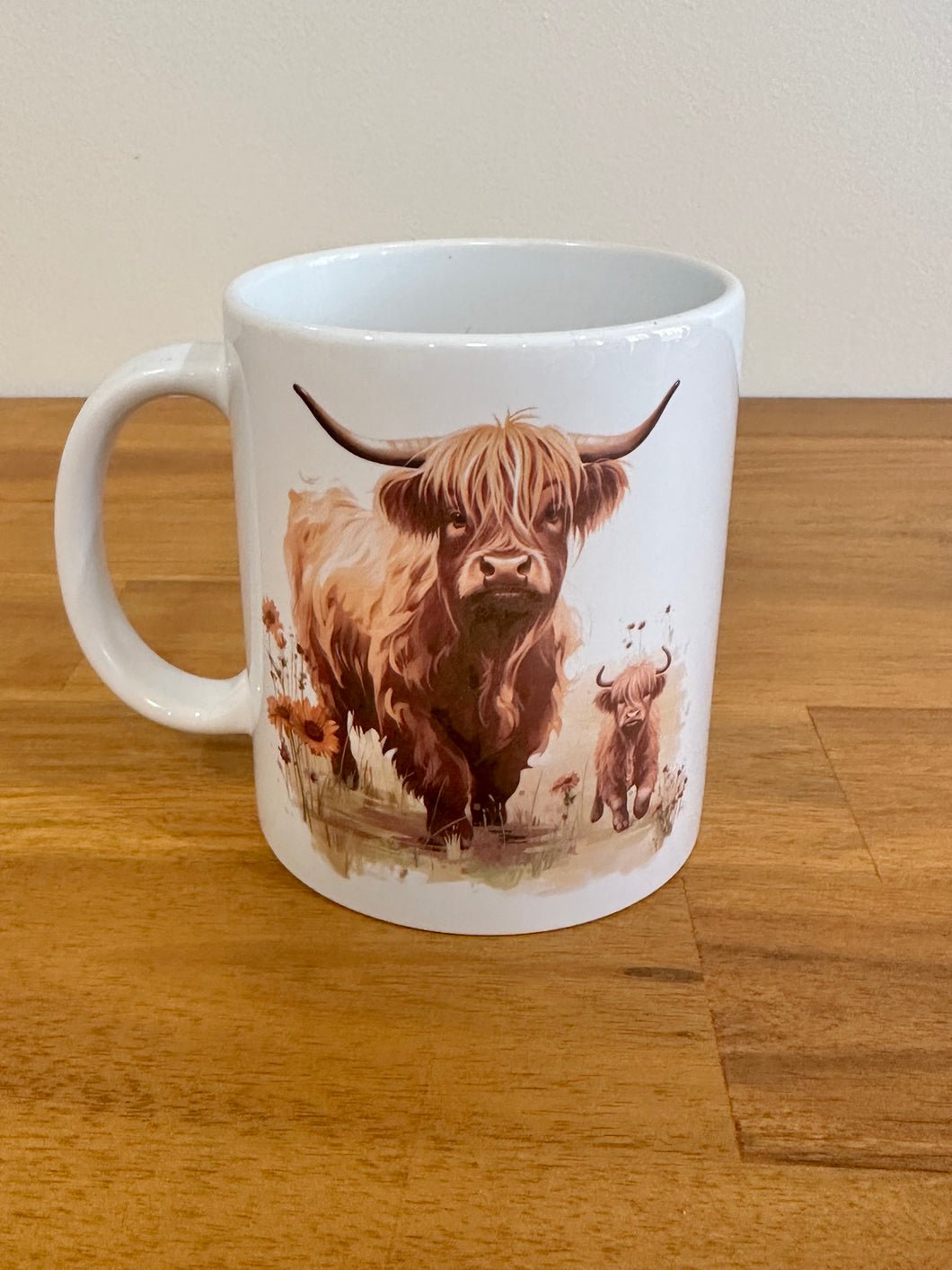 Mug - Burnt Image - Highland Mum & Calf