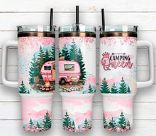 Load image into Gallery viewer, 40oz Tumbler - Camping Queen
