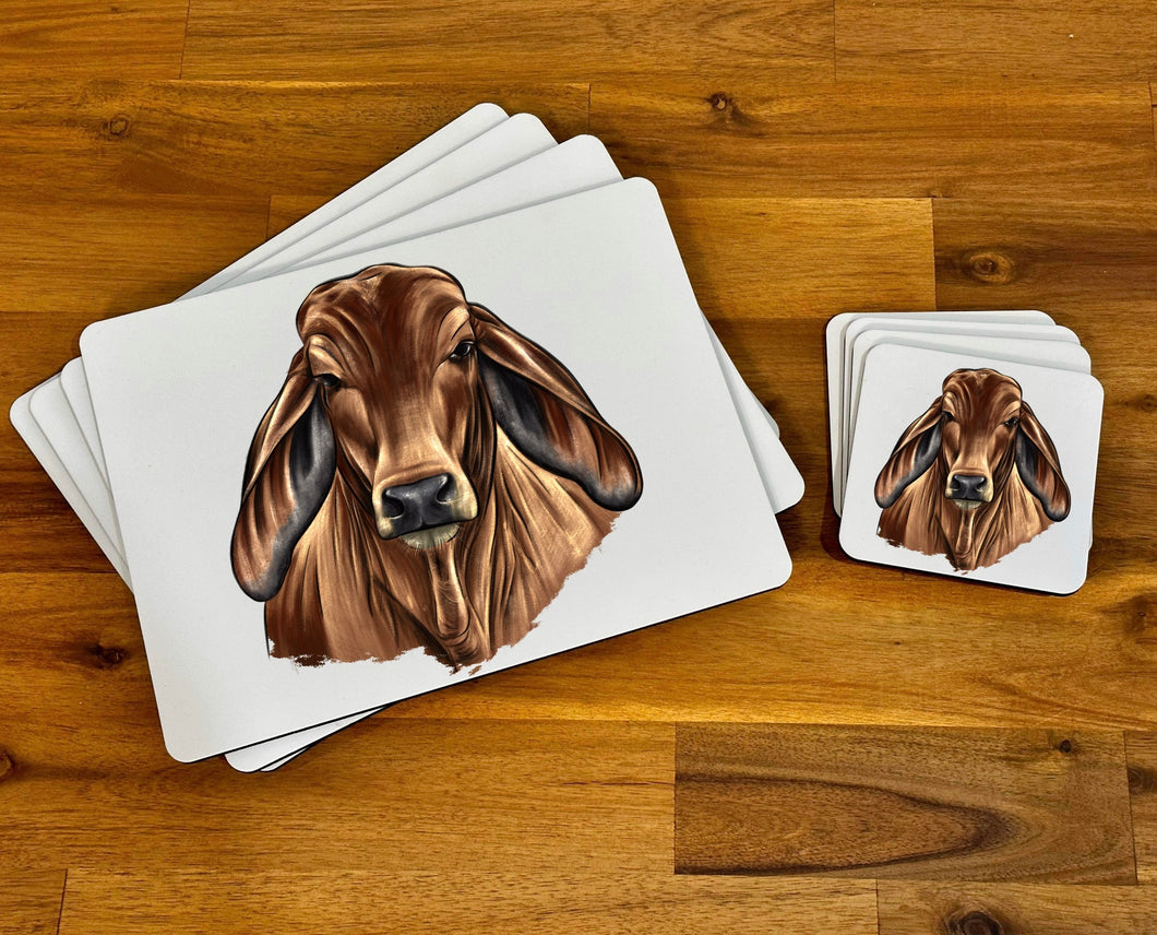 Placemat & Coaster Set - Brahman