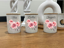 Load image into Gallery viewer, Country Storage Canisters - Dusty Rose Collection
