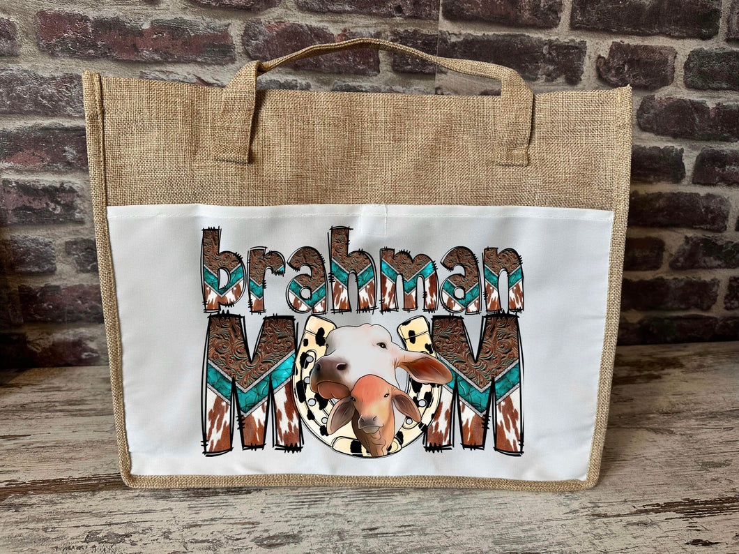 Large Canvas Tote Bag - Brahman Mum