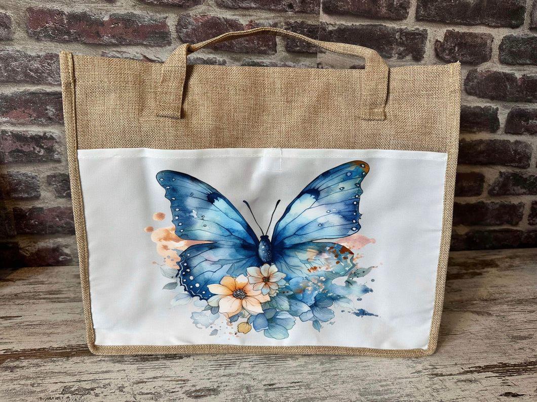 Large Canvas Tote Bag - Butterfly Babe