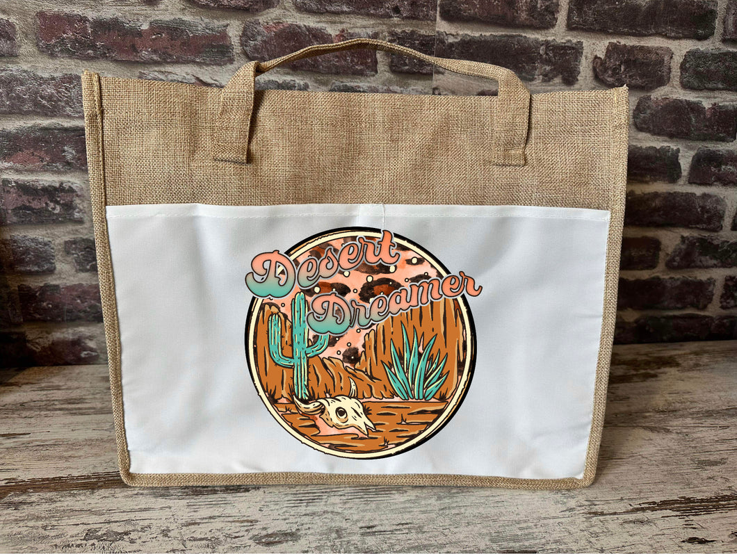 Large Canvas Tote Bag - Desert Dreamer