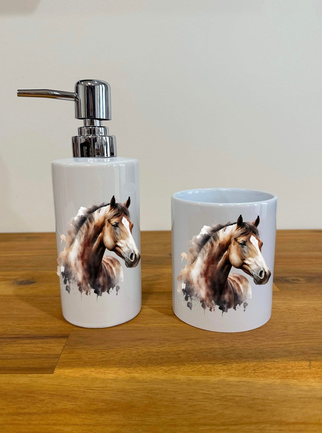 Soap Dispenser & Toothbrush Holder - Horse