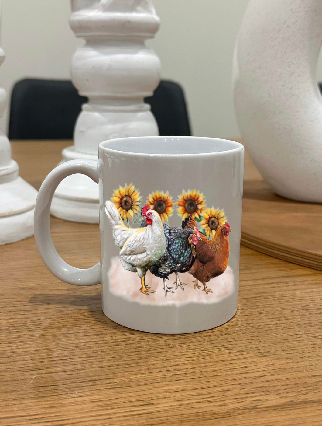 Sunflower Chicken Trio Mug