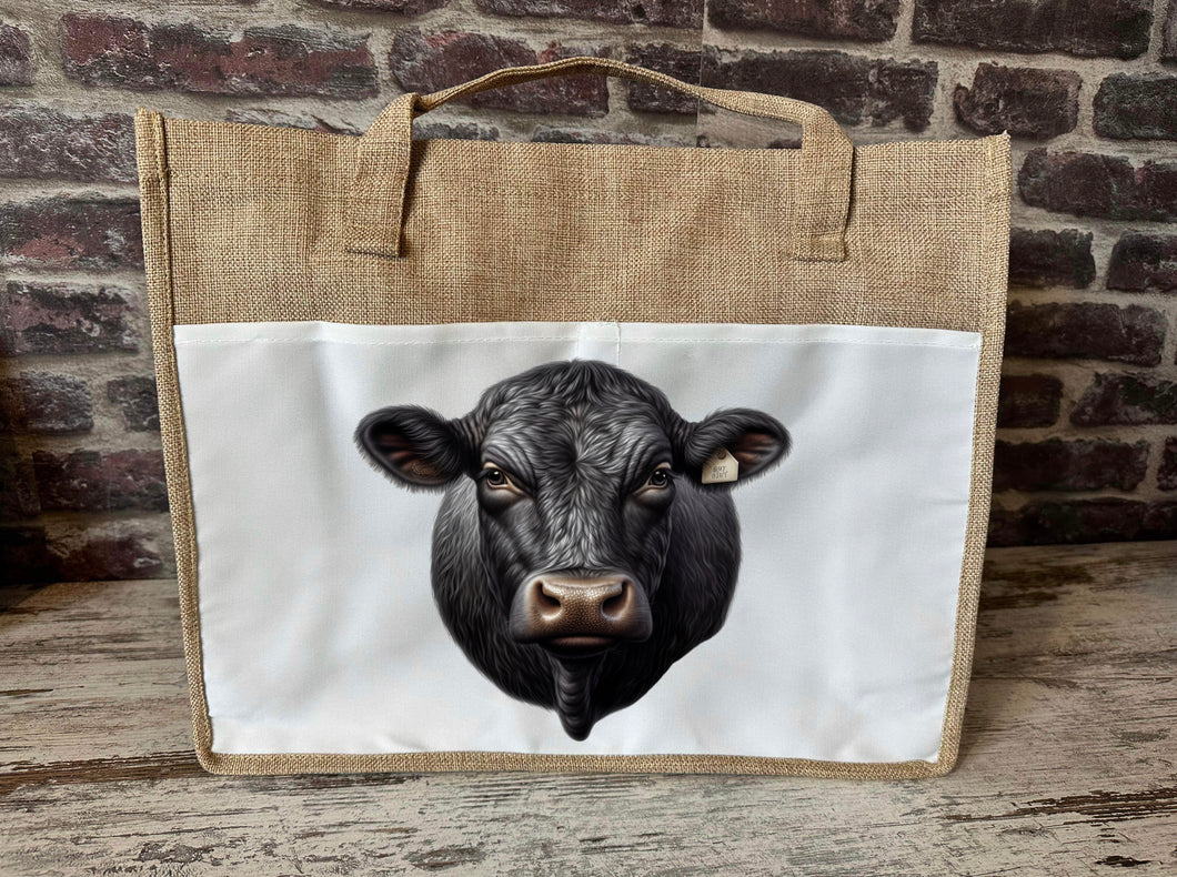 Large Canvas Tote Bag - Black Angus