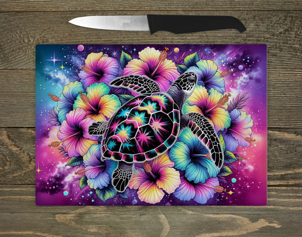 Glass Chopping Board - Turtle