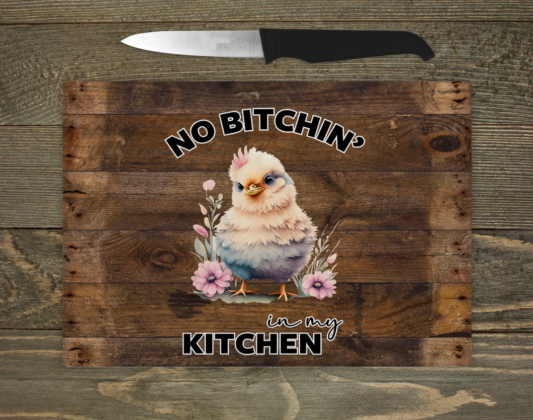 Glass Chopping Board - No Bitchin’