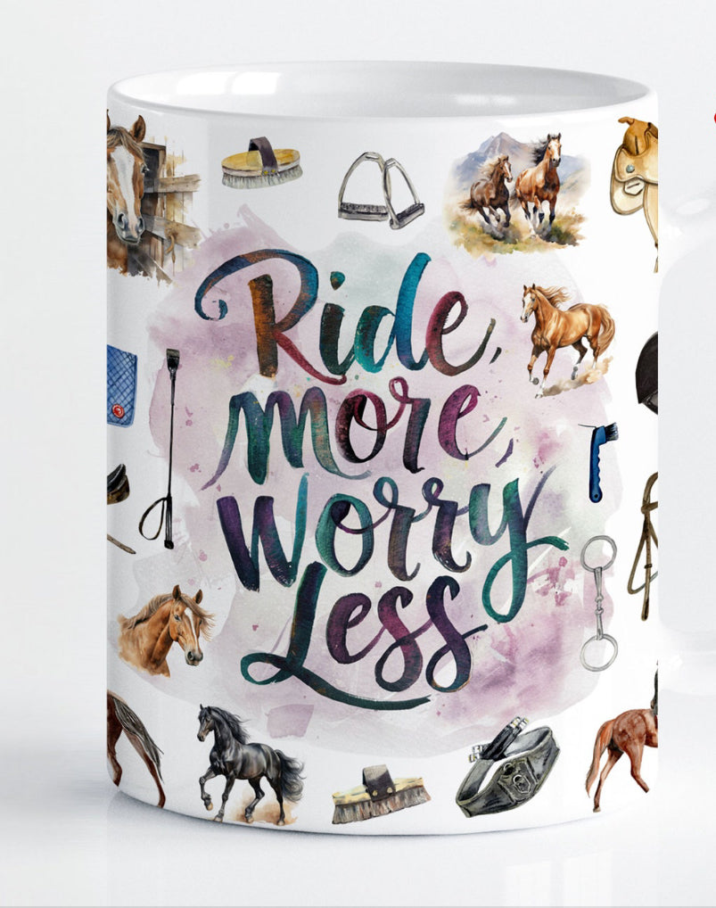 Ride More, Worry Less Mug