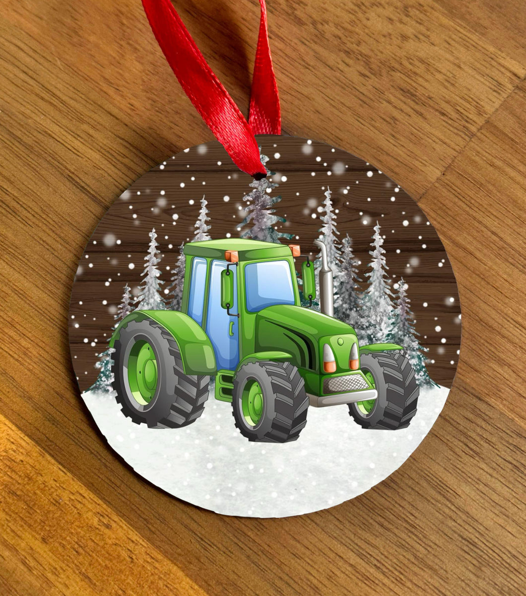 Christmas Bauble - Xmas Tractor