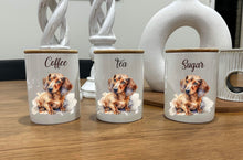 Load image into Gallery viewer, Country Storage Canisters - Watercolour Dachshund Collection
