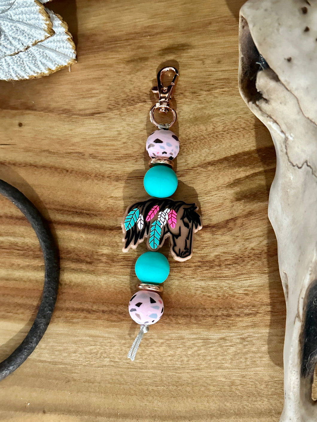 Beaded Keyring - Design 21