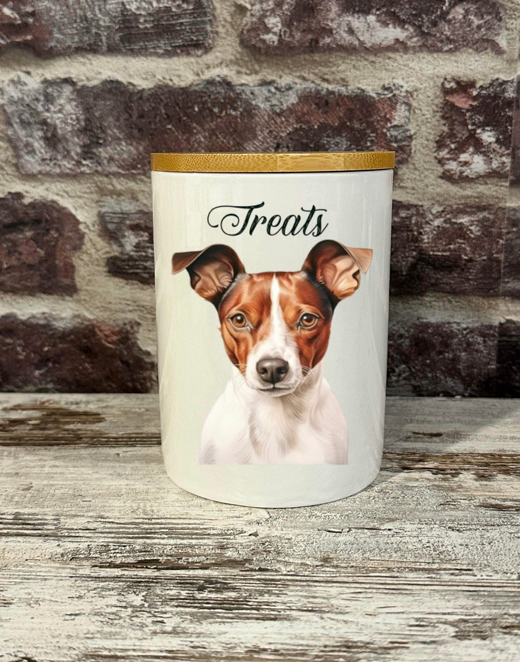 Dog Treat Canister - Mini Foxy