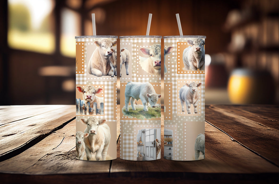 Patchwork Charolais Tumbler