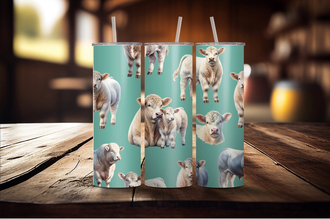 Teal Charolais Tumbler