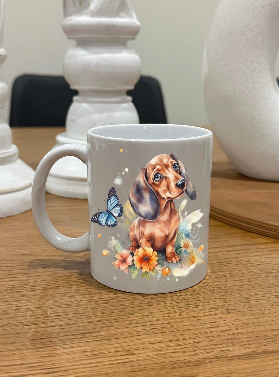 Butterfly Dachshund Mug