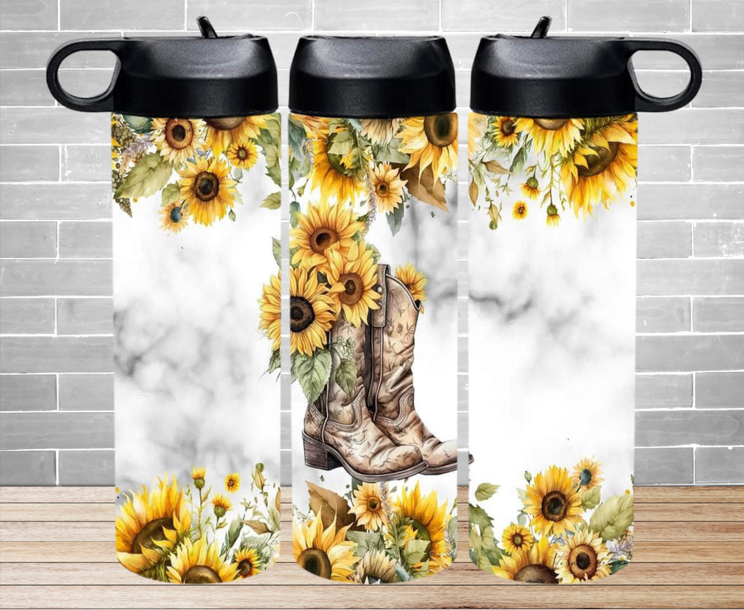 Insulated Water Bottle - Sunflower Boots