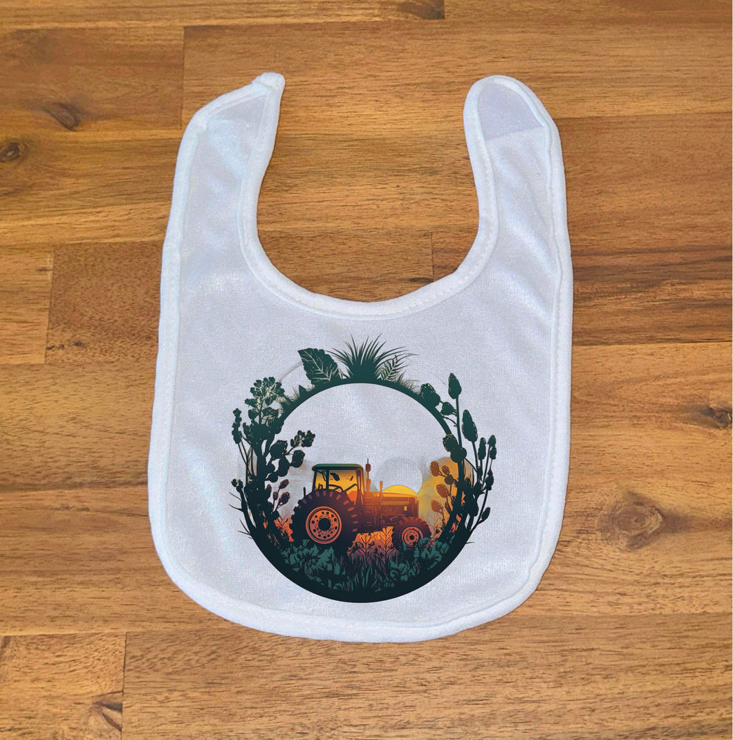 Printed Bib - Sunset Tractor