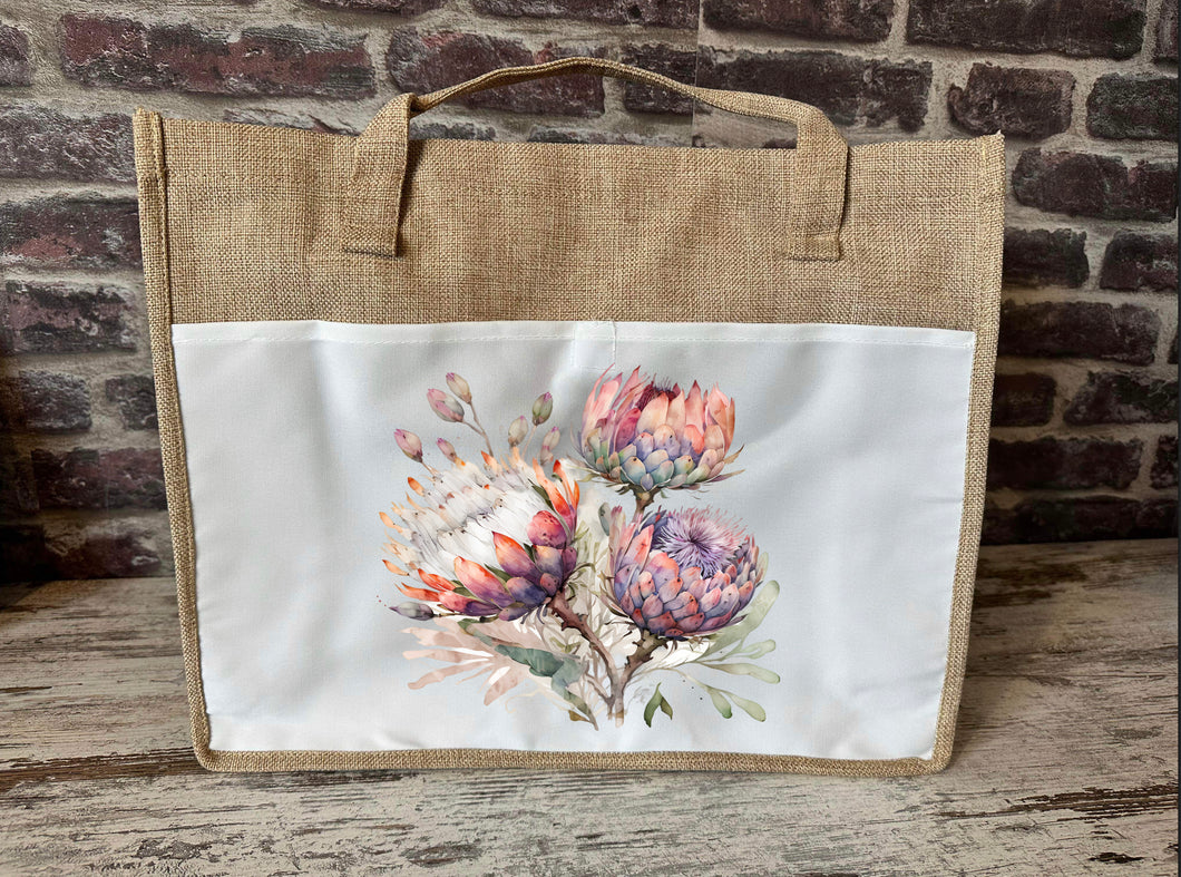 Large Canvas Tote Bag - Protea