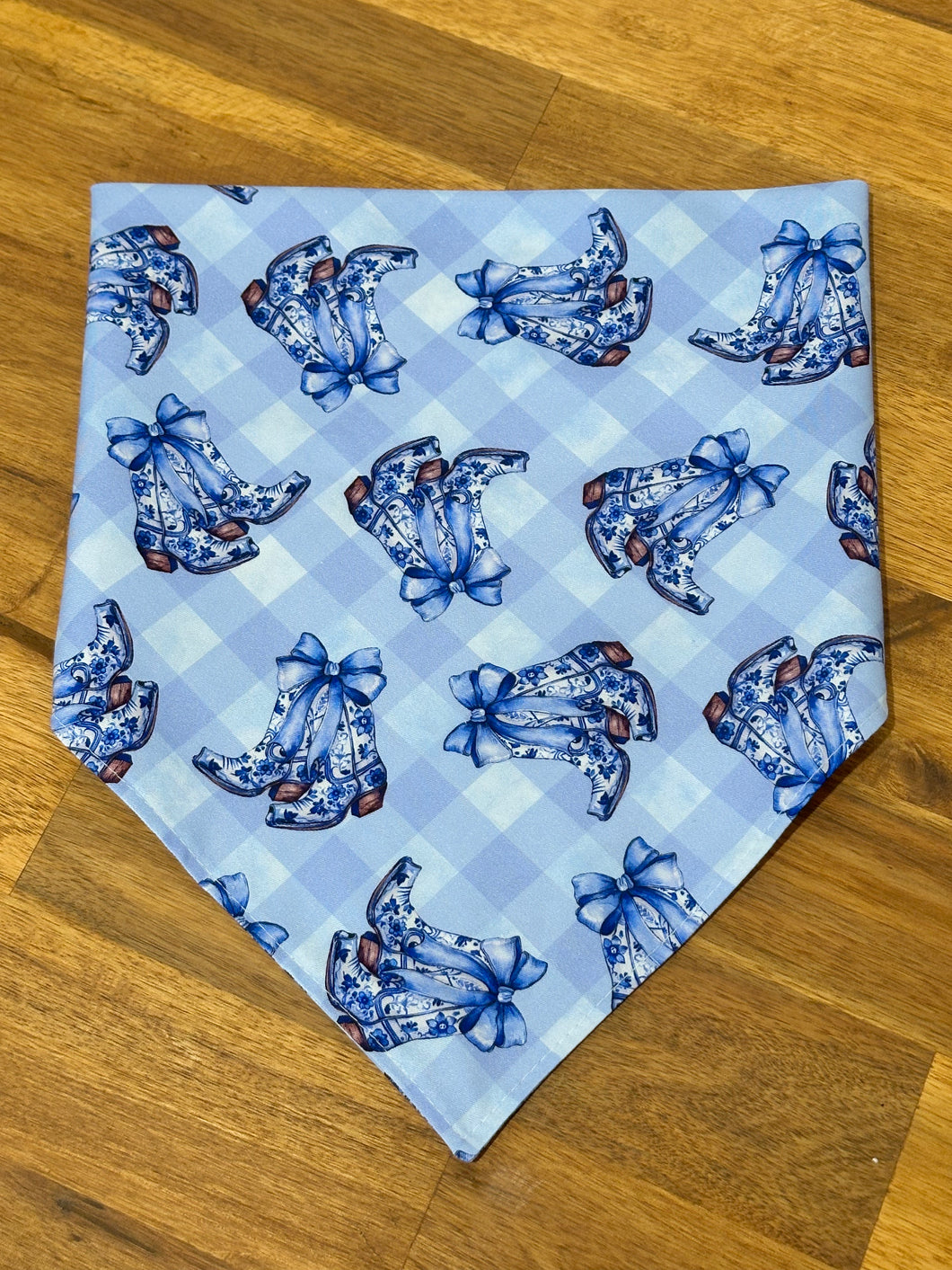 Neck Scarf - Blue Cowgirl Gingham