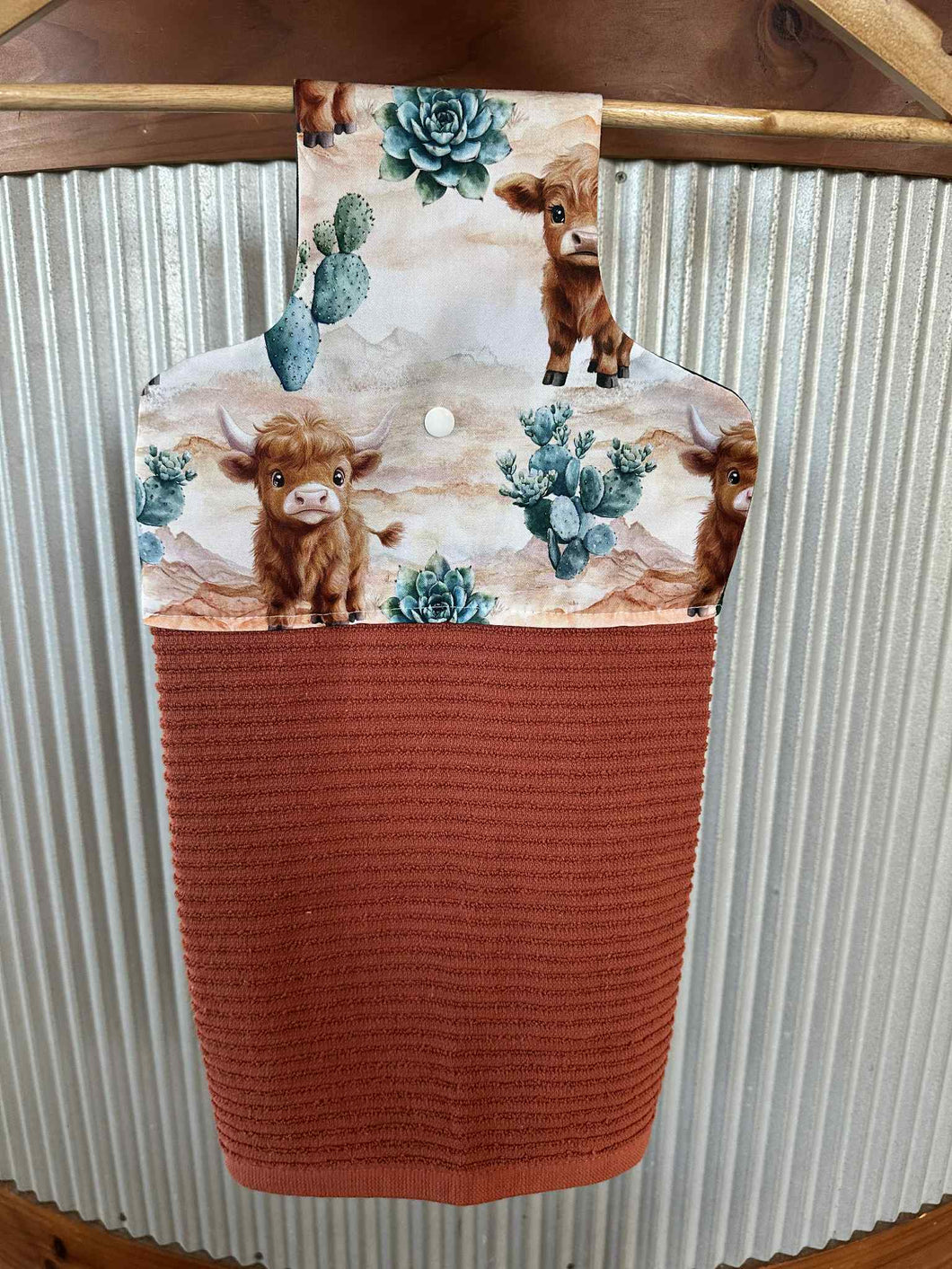 Hanging Tea Towel - Cactus Highland