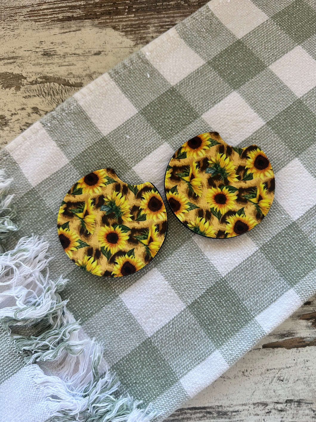 Car Coasters - Sunflowers