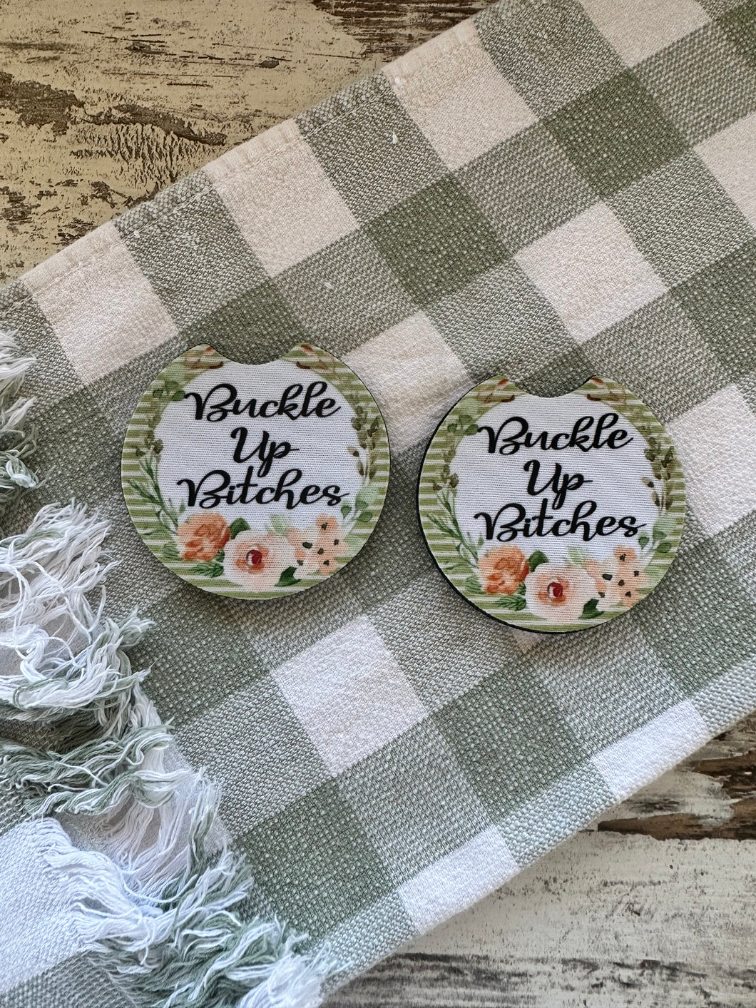 Car Coasters - Buckle Up