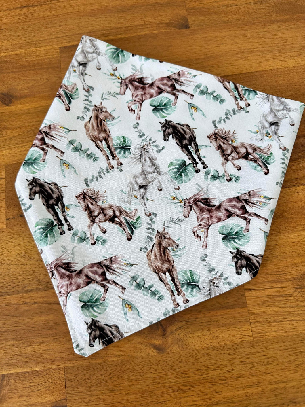 Neck Scarf - Eucalyptus Horses