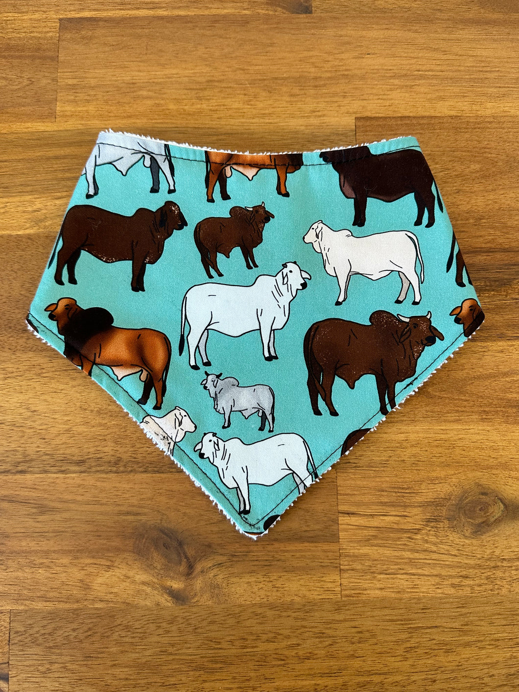 Bandana Bib - Teal Brahman
