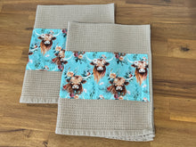 Load image into Gallery viewer, Tea Towel Set - Teal Highland
